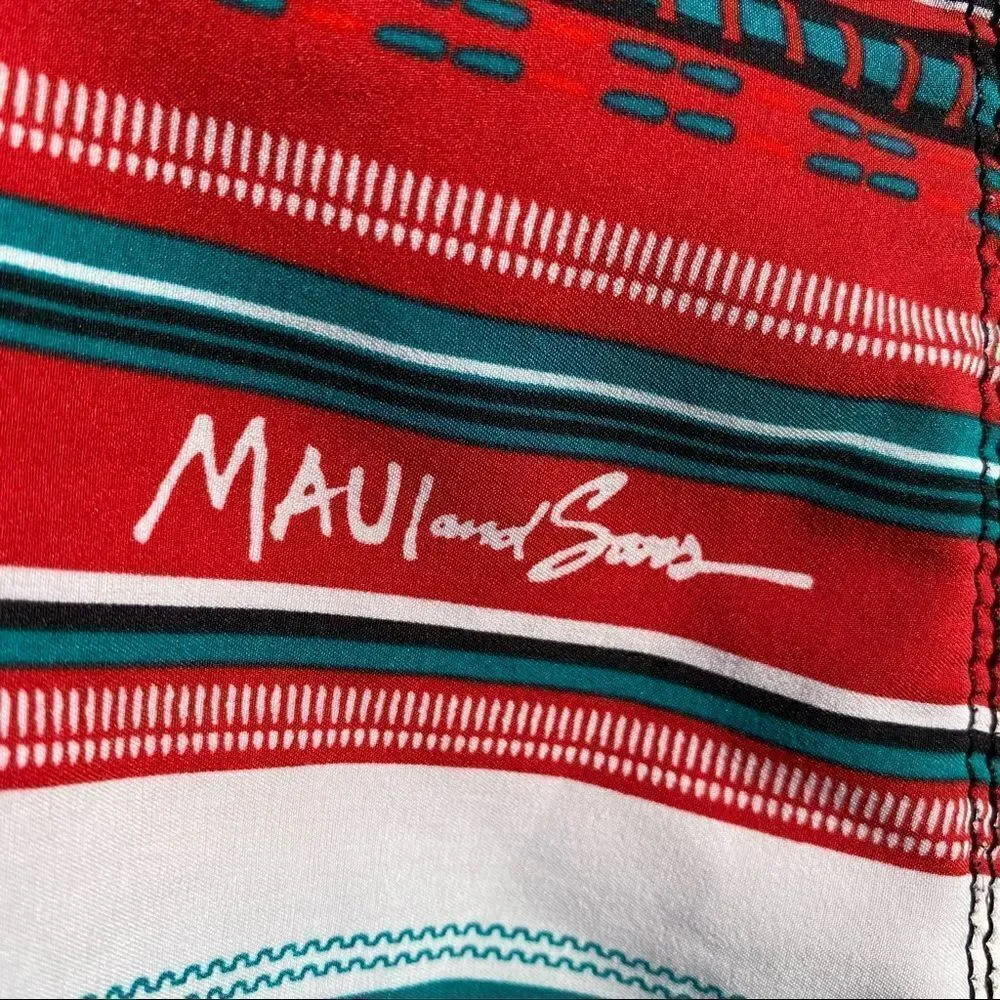 Maui And Sons Black Shark Swim Trunks